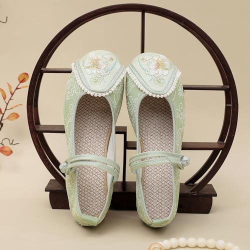Mary Jane Shoes Chinese Embroidered Slip On Ballet Flats for Womens2