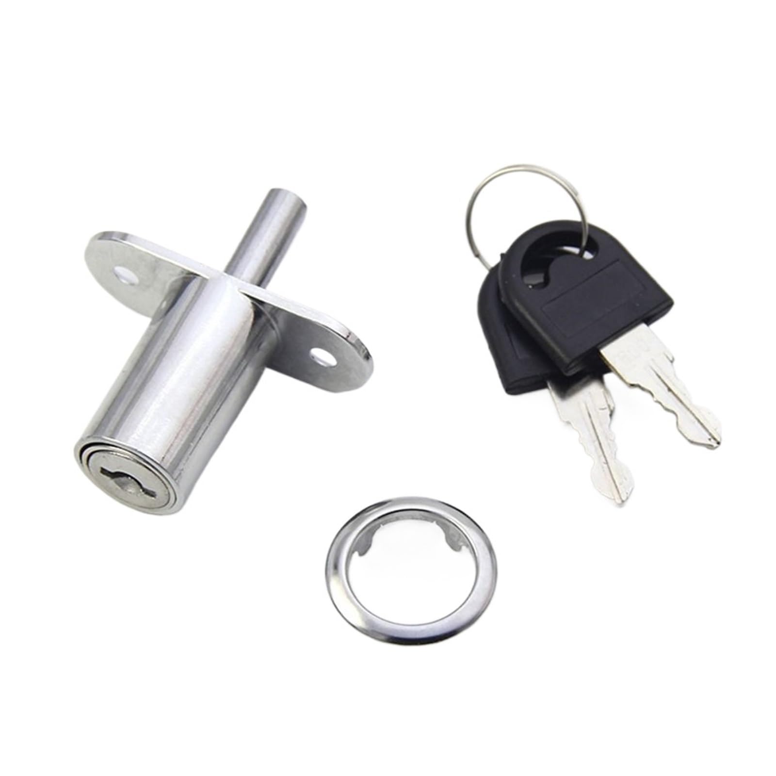 Violdhhjk 32Mm-Independent Lock Cylinder Cam Cylinder Lock Tongue Door Bolt Latch Useful Cabinet Drawer Wardrobe Lock With Key Sliding Door Lock Furniture Hardware