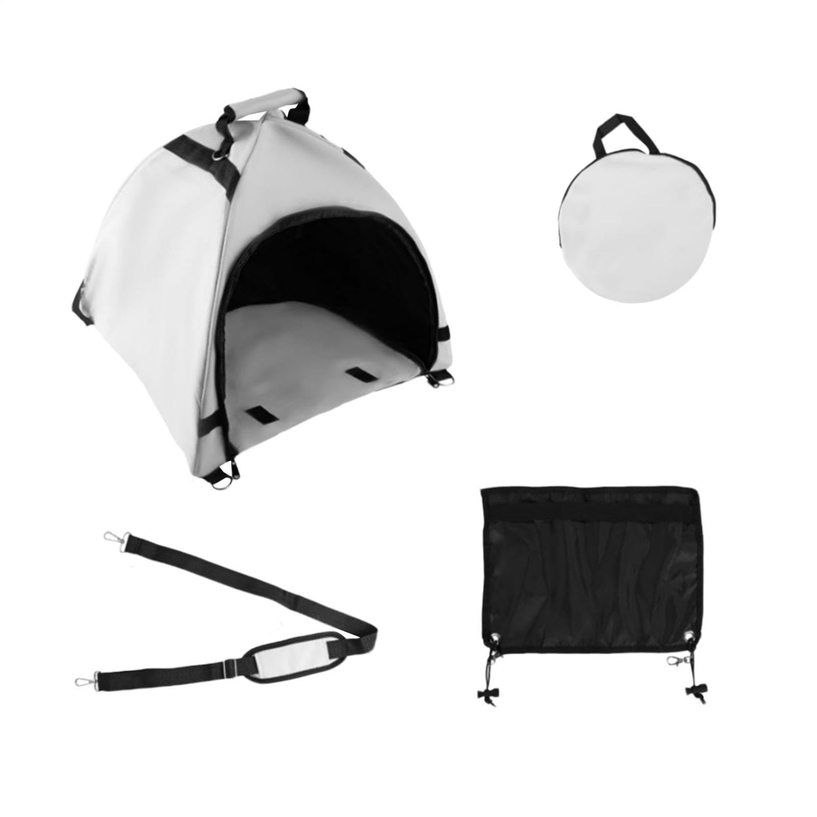 Capucha parasol para portátil impermeable con reflector térmico para viajes y oficina al aire