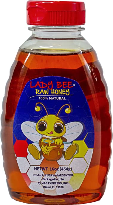 Miel LADY BEE RAW HONEY 16 oz