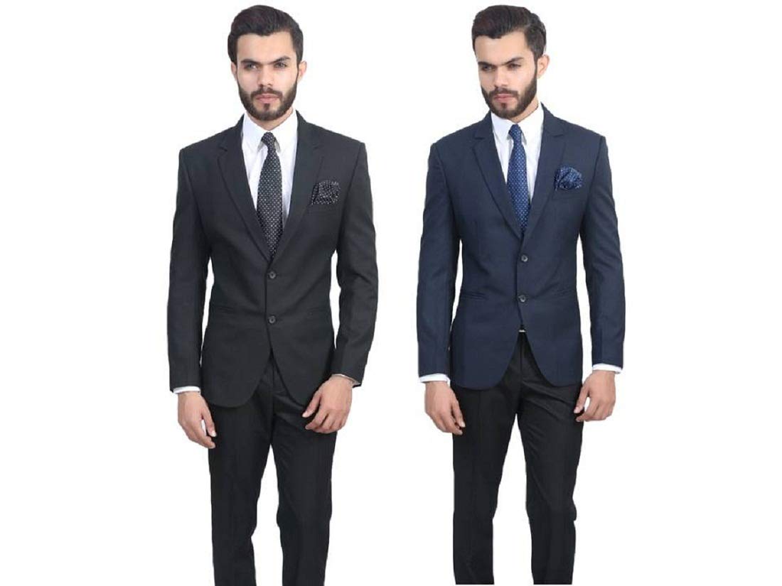 MANQMen's Slim Fit Single Breasted Blazer