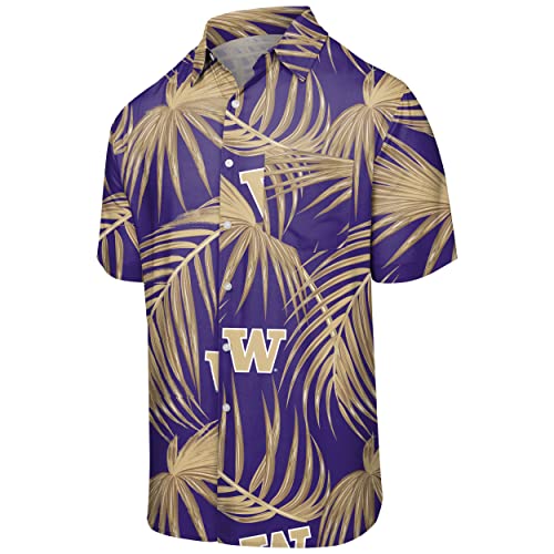 Chemise hawaïenne NCAA FOCO boutonnée et fleurie respirante M