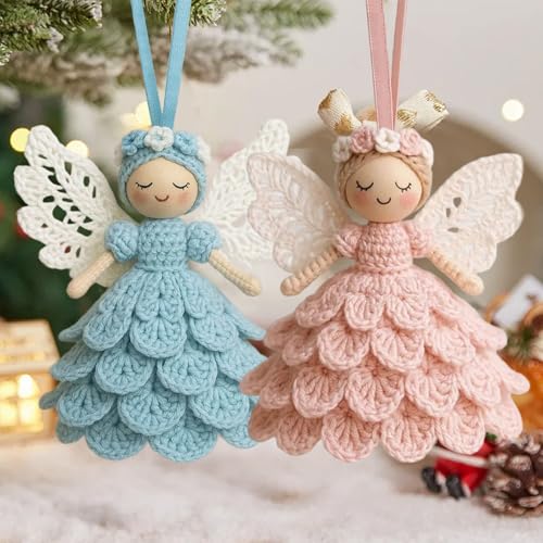Kit DIY crochet ange Noël pour débuter facilement