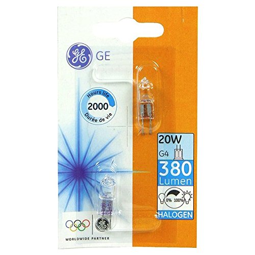 GEHalogen G4 Capsule Lightbulb 20w 12V 2 per pack