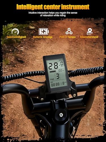Image of 1500W Peak Electric Bike for Adults, 28MPH 48V 13Ah Removable Battery, 60 Mile Range, 16 inchx4.0 inch Fat Tire, 7-Speed E-Bike with Dual Suspension - Commuter Ebike for Men & Women