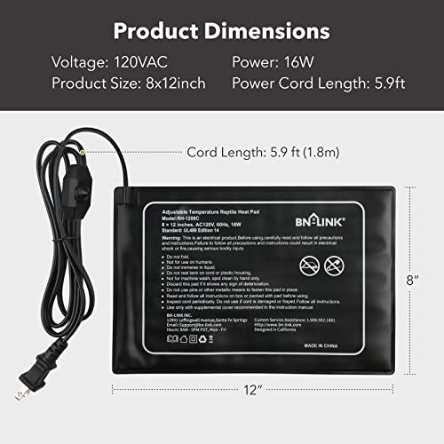 image for BN-LINK Reptile Heating Pad 8