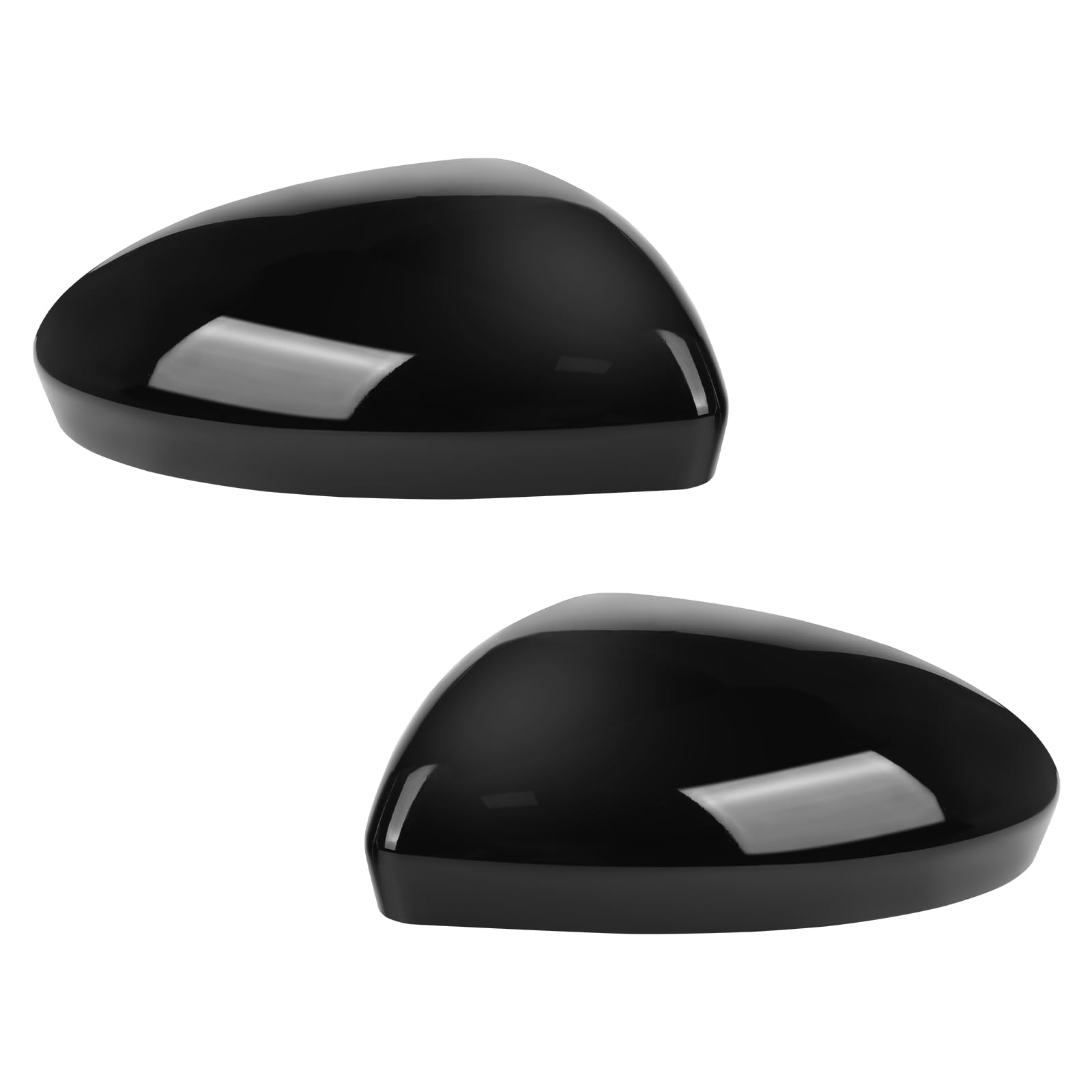 Capuchon de Rétroviseur Compatible avec Renault Clio MK5 2019-2025, Retroviseur Exterieur Couvercle Capuchon Lateraux Boîtier de Rétroviseur Extérieur, 963738293R 963749543R - Noir