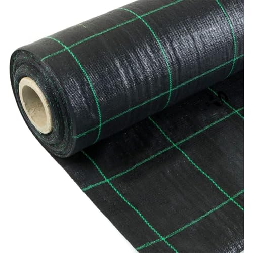 LoviStore Telo Pacciamatura Rete Pacciamante Nero 105 cm Antialga Anti Erbacce Infestanti Copertura Terreno Orto Giardino Permeabile 100gr/mq Stabilizzato ai Raggi UV Alta qualità (100 mt)