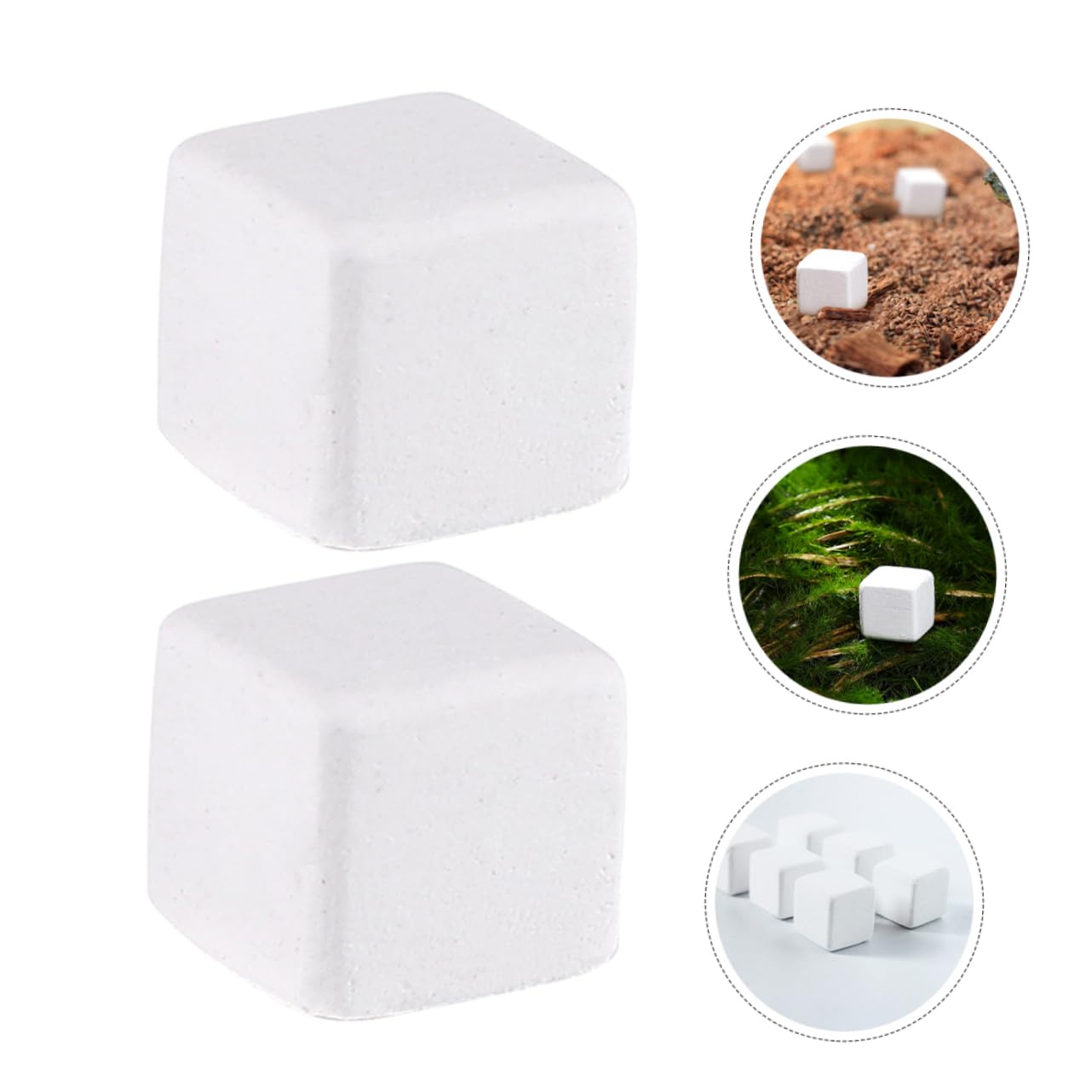 Bloques Minerales Calcio para Tortugas y Reptiles Acuáticos, Complemento Nutricional 30 Unidades, Minerales Naturales para Salud Dental y Estabilización del Agua, Adecuado