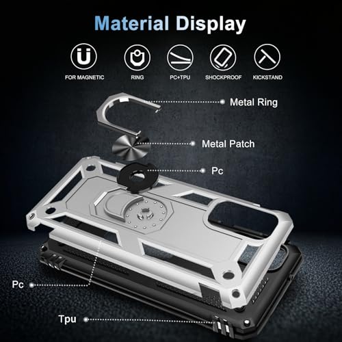 Coque Samsung S20 protection militaire blindée argent LEVIOSA 360 - 7