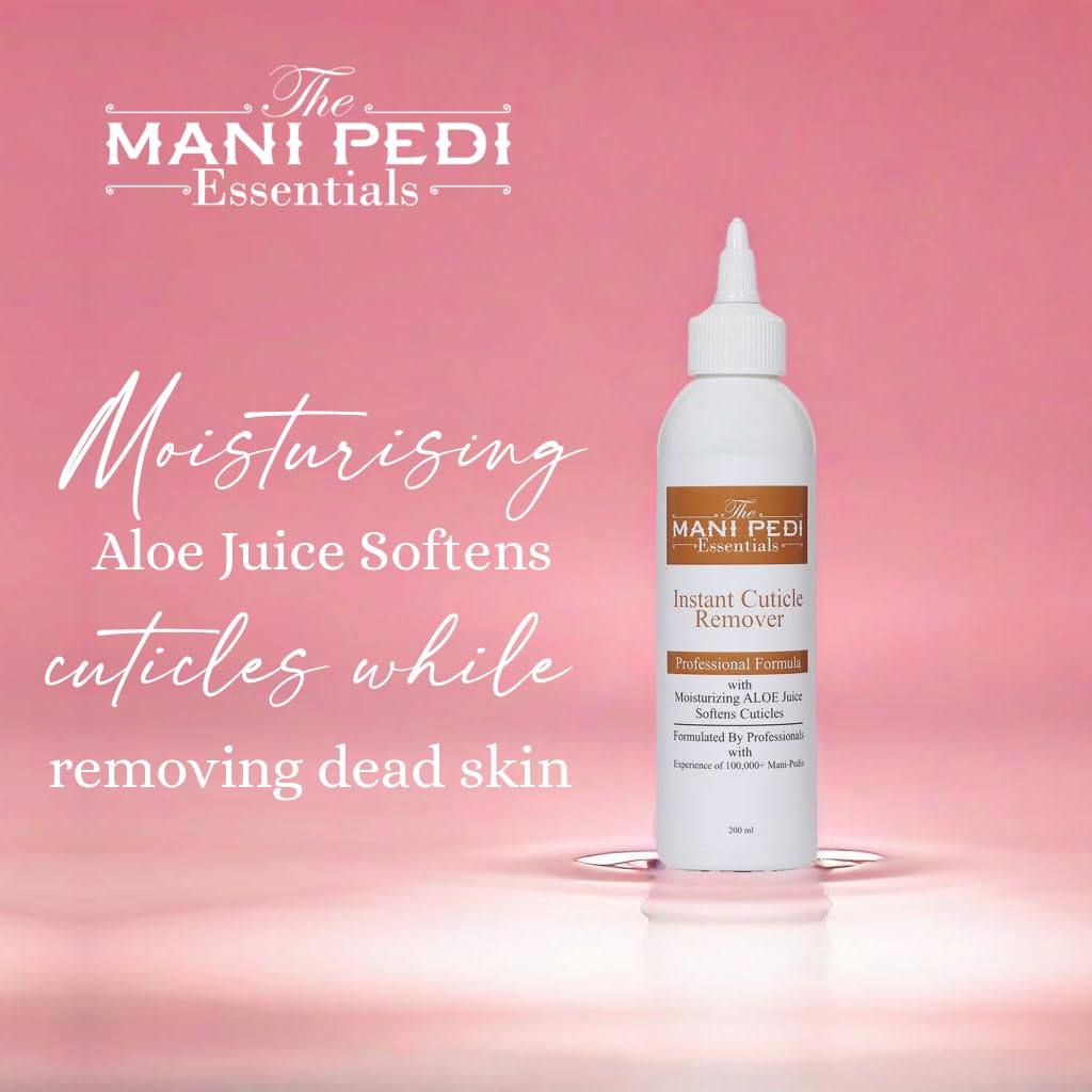 TMPE Cuticle Remover Gel with Moisturizing Aloe Vera. Removes Dead & Overgrown Cuticle Skin from Cuticle Area. Professional Formula. Free Orangewood sticks - 200ml 2