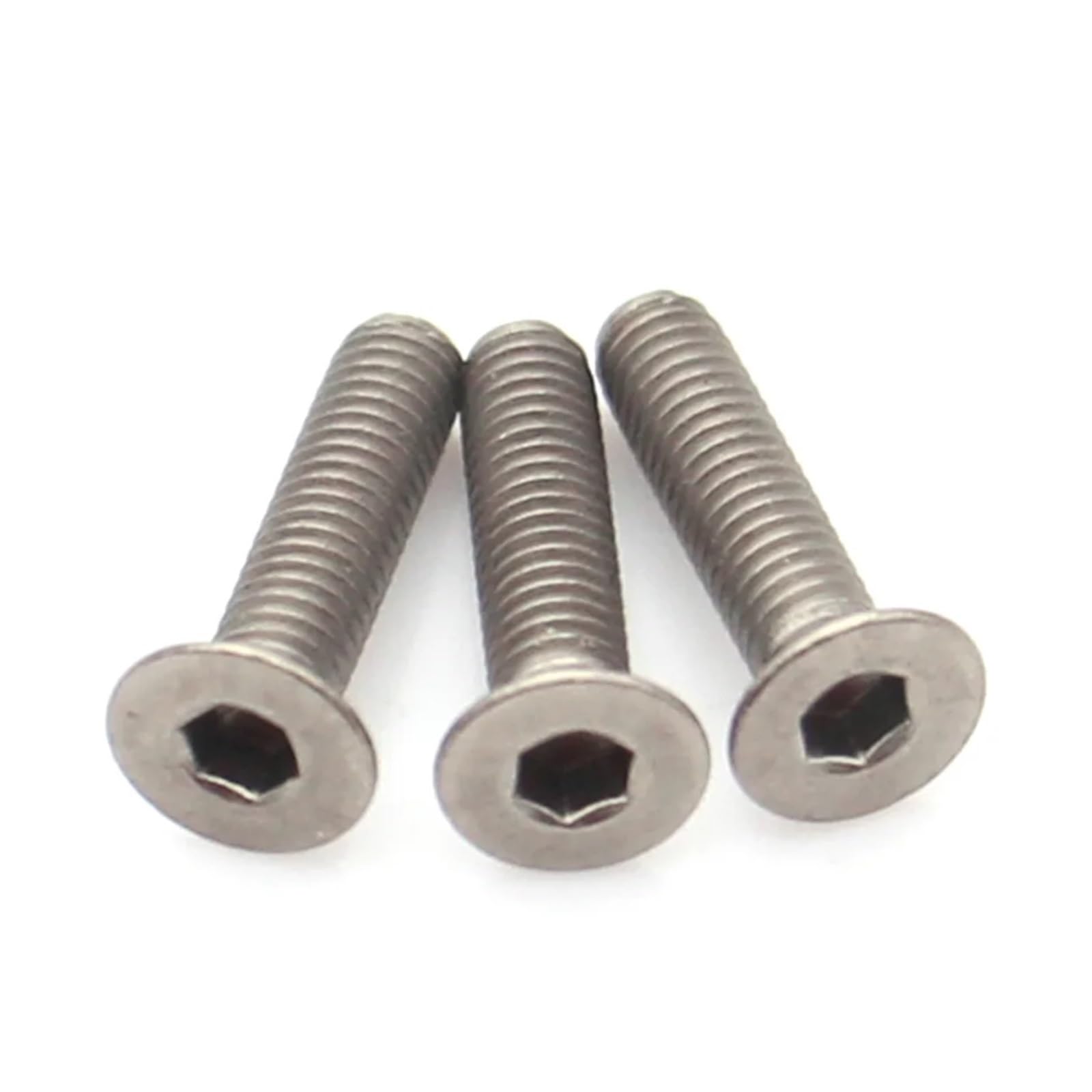 10-20 Stück M2 .5 M3 M4 TA2 Titan Innensechskantschraube Flachsenkkopfschrauben(40mm,M4 (10pcs))