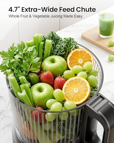 Image of Cold Press Juicer, 3-in-1 Slow Masticating Juicer Machine