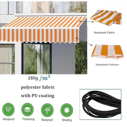 Tela para toldo exterior y balcón con protección solar y paño resistente al agua 6