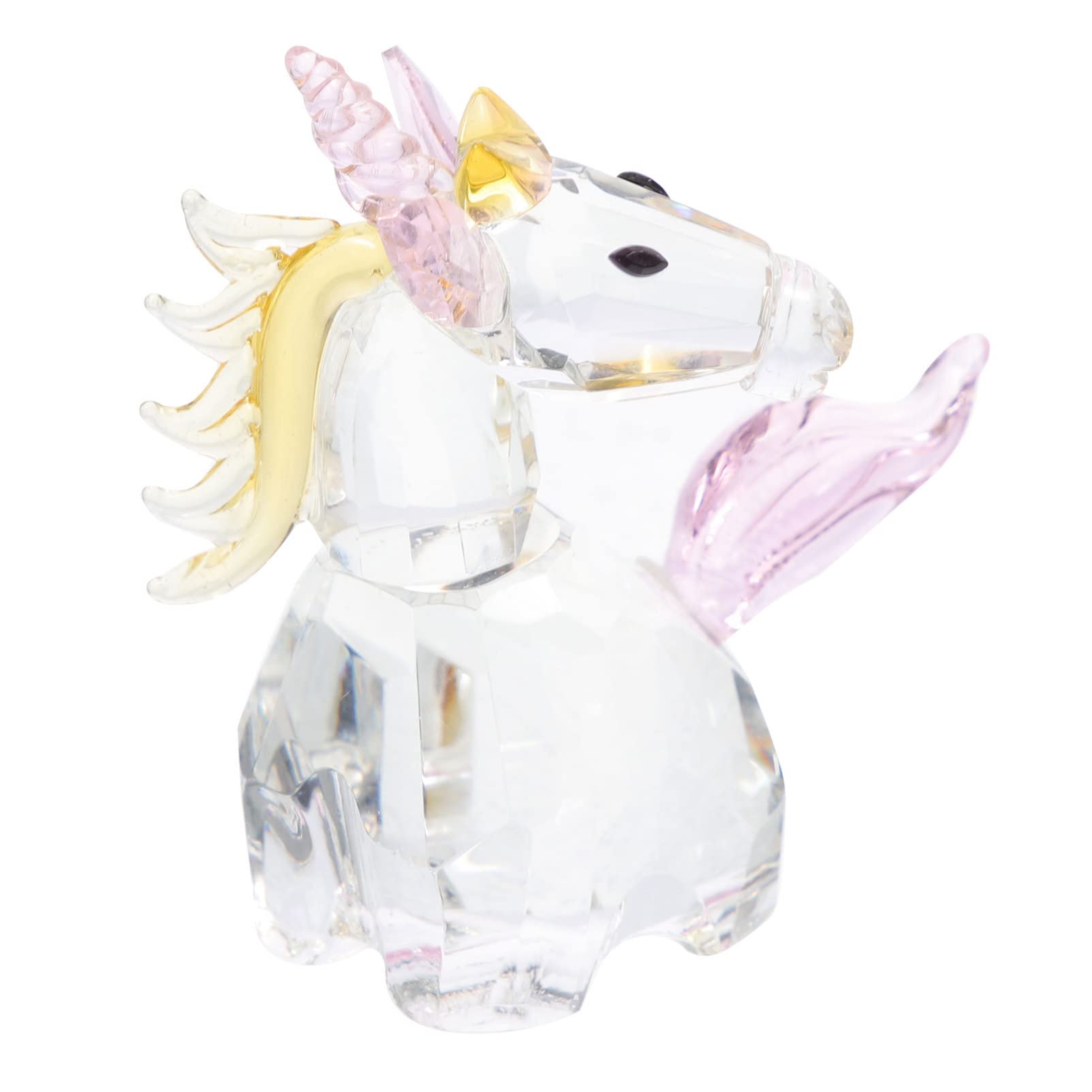 Amazon.co.jp: FOMIYES クリスタル ユニコーン フィギュア グラス