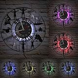 Tecnología de corte preciso: este reloj está hecho de un disco de vinilo LP favorito. Este reloj reciclado está cuidadosamente diseñado y cortado y será una hermosa adición a cualquier hogar u oficina.Los discos de vinilo se convertirán en piezas de arte de pared monstruoso.
