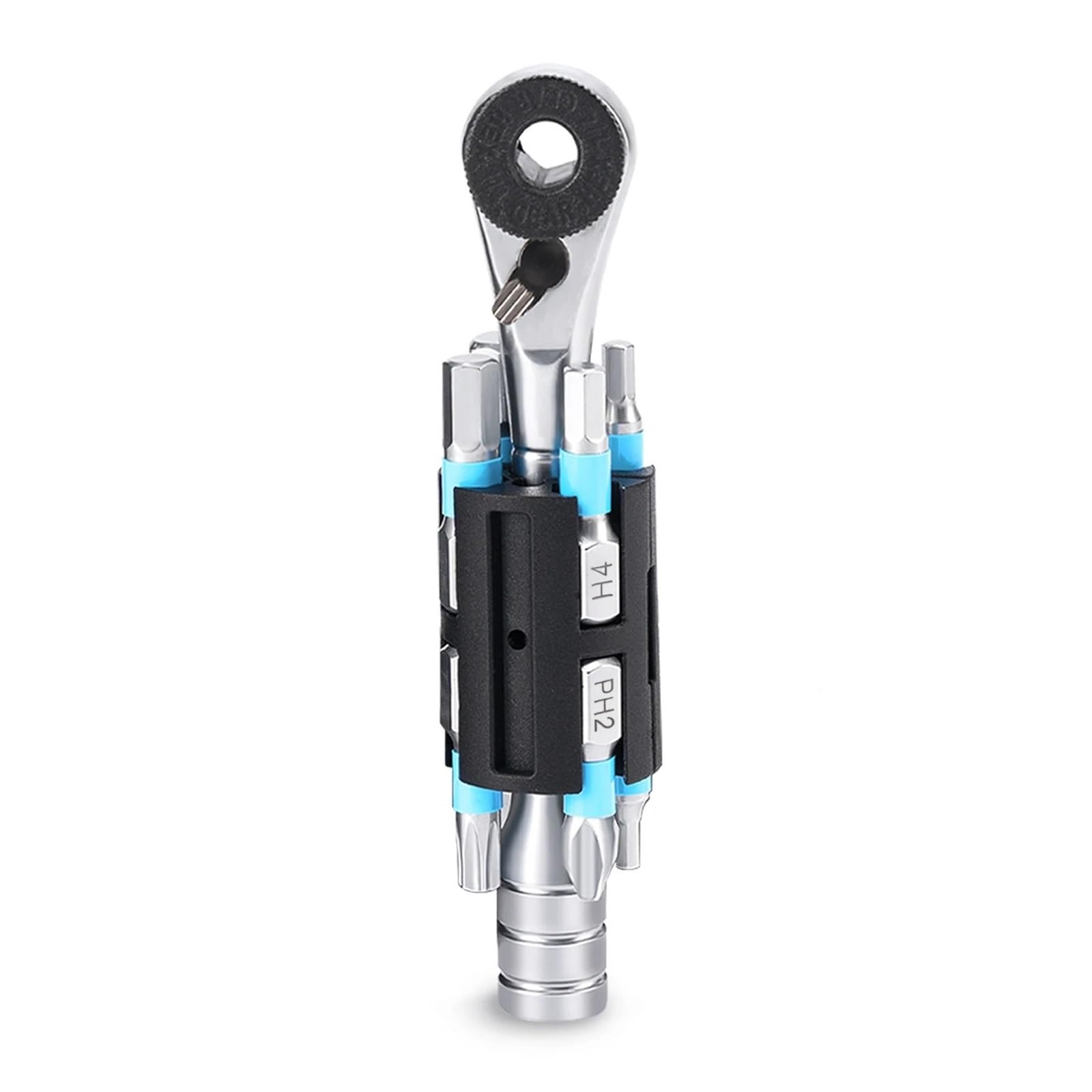KAUWYEHD Chain Puller tensioner Adjuster Ratchet Wrench, Portable Tool Set, Lightweight Compact Size, Bidirectional Mechanics for Bicycle