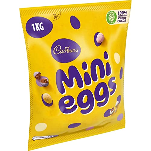 Cadbury Mini Eggs Milk Chocolate with Crisp Shell Candy, Easter Bag (35.27 Oz) - Thumbnail 4