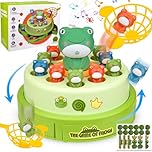 Vibbang Jumping Frog & Duckdash Ducks Interactive Family Game - Green Frog Bounce, Parent-child Educational Toys for Boys & Girls