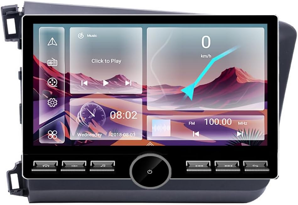 4GB RAM+64GB ROM for Honda Civic Radio 2012-2015 Car Stereo Wireless Carplay Android Auto with 10.8" IPS Touchscreen GPS Navigation for Car Head Unit Built-in DSP Free Backup Camera