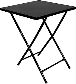 Mesa Dobrável De Bar Restaurante Cozinha Aço Ferro Preto