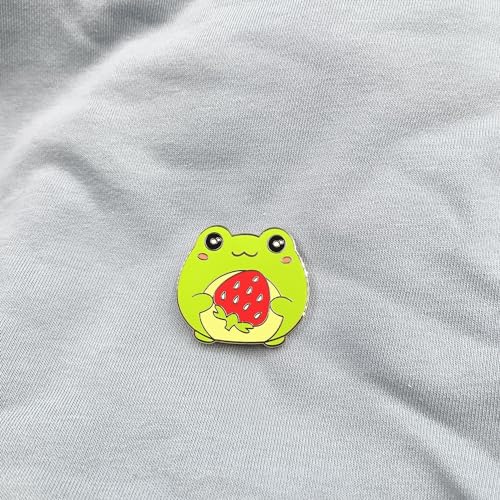 Image of Cute Frog Enamel Pin Brooch Badge for Bag Clothing Jewelry Gift