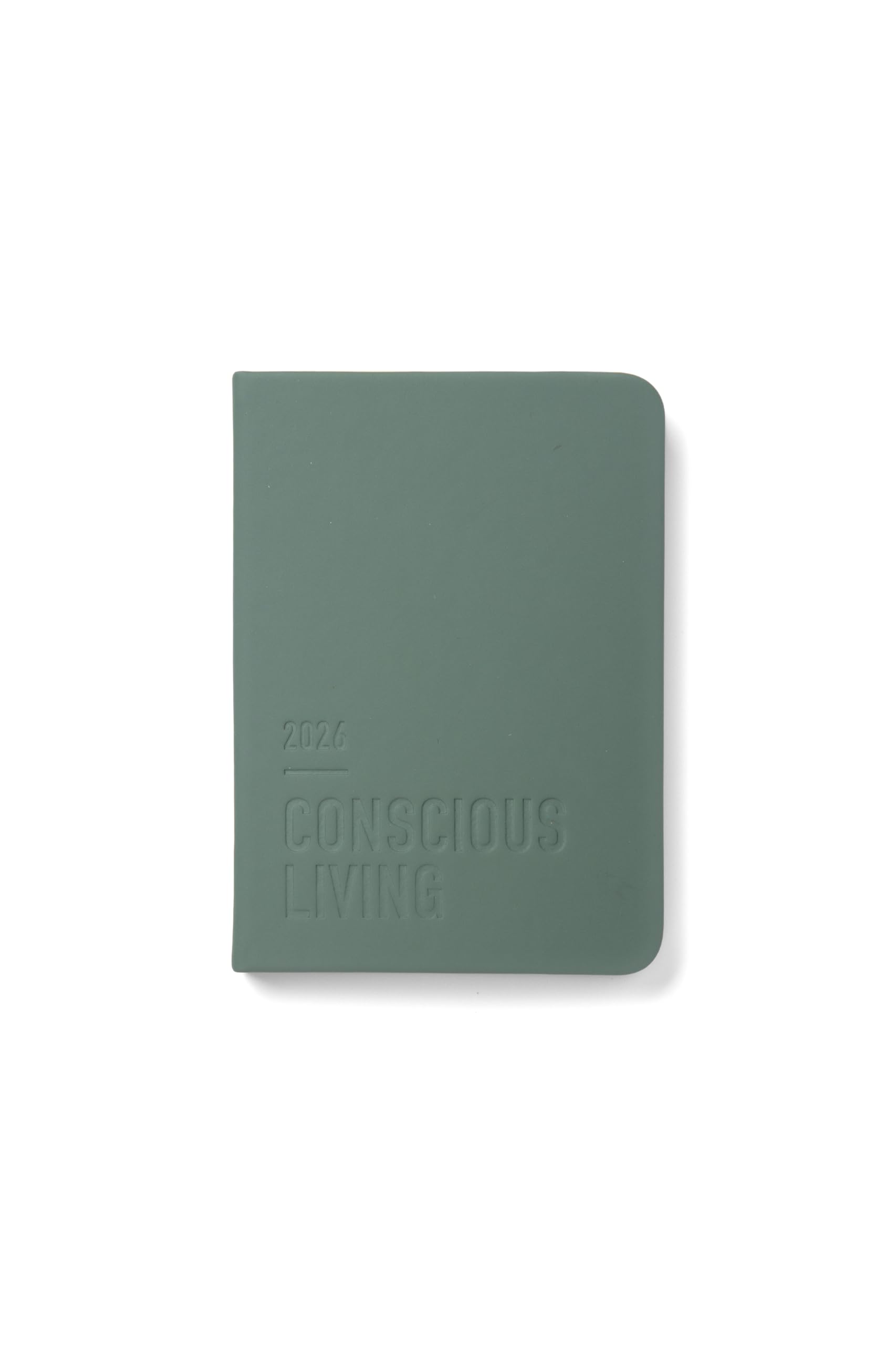 Letts of London Conscious Evergreen A6 week to view 2026 diary - Pine 26-082557