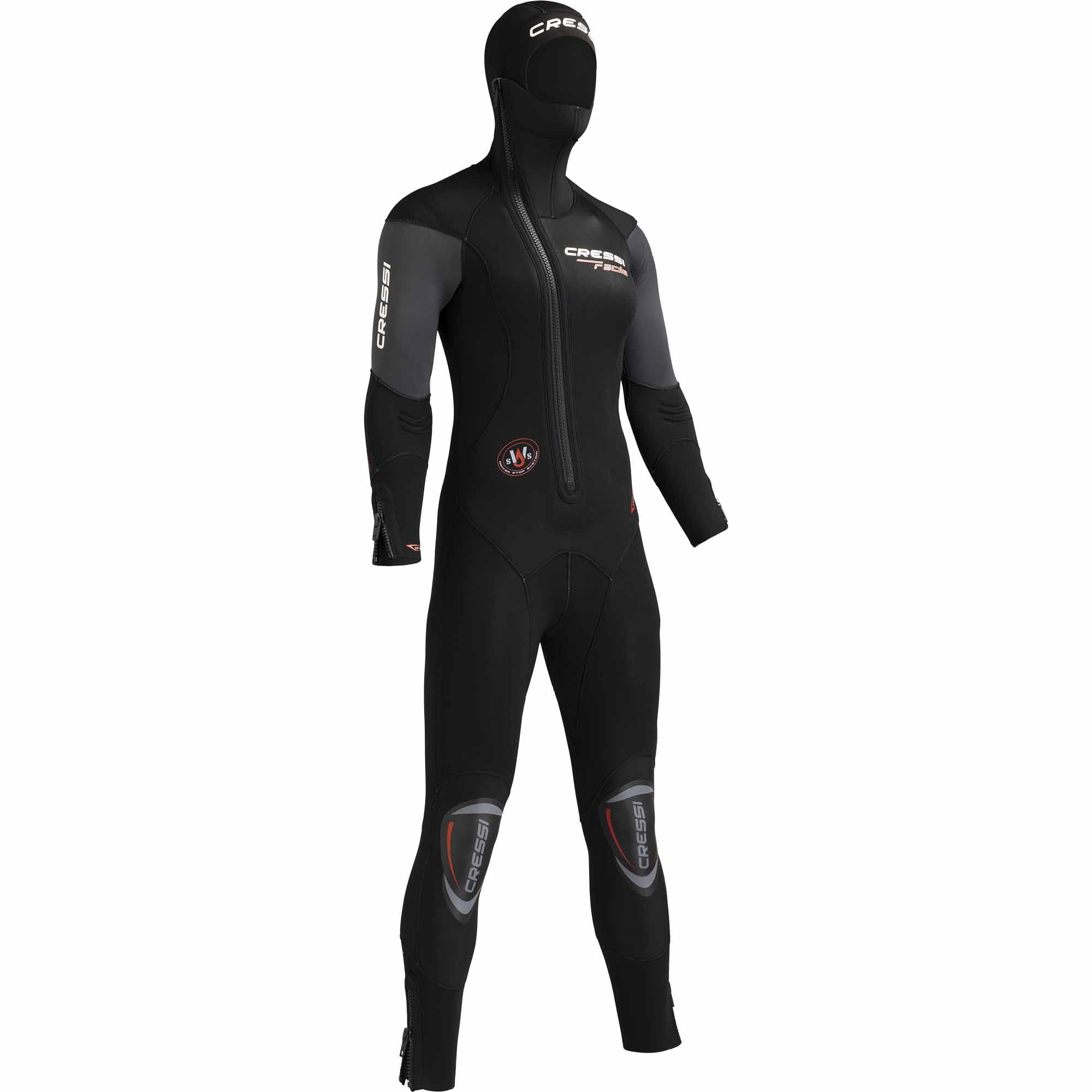 Cressi Facile Lady Monopiece-Traje de baño para Mujer, 8 mm, Talla XS seco, Unisex, Negro, Medium