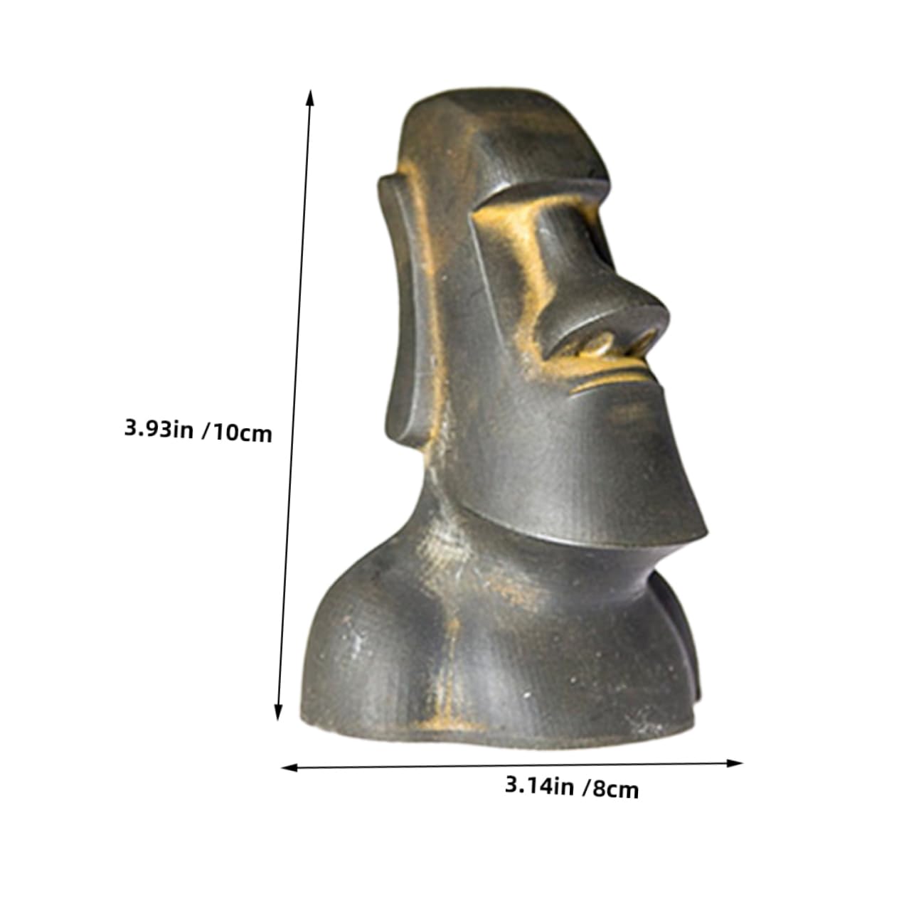 Abaodam Decorazione in Resina Isola Pasqua Statuetta Moai Da Giardino o Ufficio Design Sabbia o Versatile Per Interni Ed Esterni