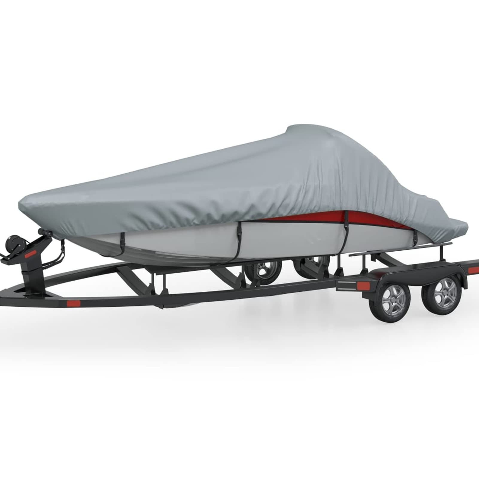 Brokky Telone per Barca Lungo 610-671 cm Largo 254 cm|Copertura Impermeabile per Barche, Copertura per Barca Forte Tessuto Ox Telo Copri Barca A Motore Adatto A Scafo A V, Tri-Scafo, Barca da Sci da P