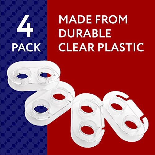 IMPRESA Window Shade Cord Winder - 4 Pack, Durable Plastic, Clear, Manage Heavy Blinds with Ease, No Tools Required - Image 5