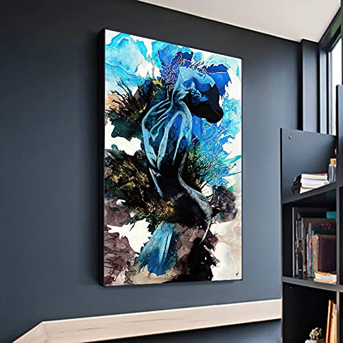 Peinture sur toile moderne 60x90 cm affiche art mural abstrait coloré déco maison salon
