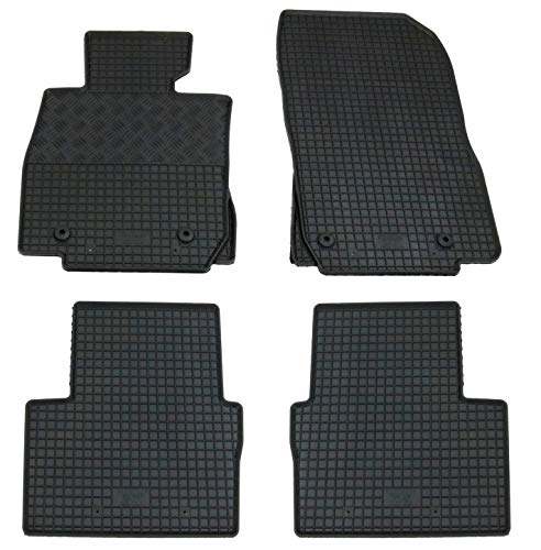 AD Tuning GmbH & Co. KG Gummi Fussmatten Set, 4teilig, Gummifussmatten Gummimatten Matten