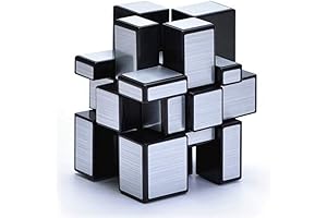 CuberSpeed Mirror Cube 3x3x3 Silver Sticker Magic Cube Black