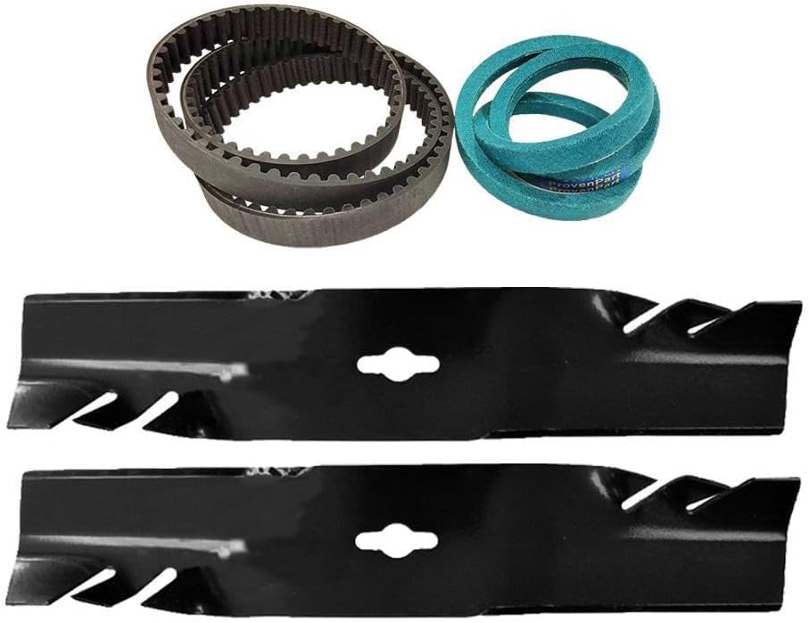 Proven Part Gator Style Blades and Drive and Deck Timing Belts Fits Toro Timemaster 30", Turfmaster 30", 20199, 20200, 20975, 20977, 22205TE, 22207