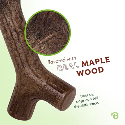 Image of Benebone Maplestick Real Wood Durable Dog Chew Toy, Made in USA, Large (Pack of 2)