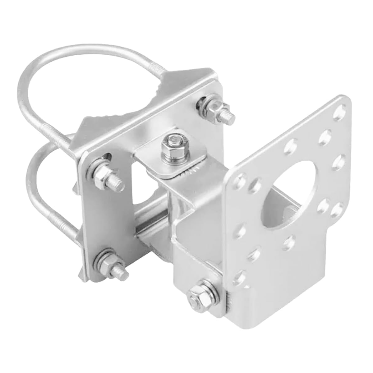 Riven Supporto universale da parete/palo, adattatore di montaggio poroso regolabile per antenne, parabole satellitari, ponti senza fili, telecamere di sorveglianza (distanza 2 mm)