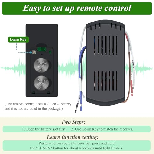 Image of Universal Smart WiFi Ceiling Fan Remote Control Kit, 3 Speed Control with Dimmer, Compatible with Alexa, Google Assistant and Smart Life App, 2-8h Timming | Compatible with Alexa, Google Assistant and Smart Life App, 2-8h Timming, Light Dimmer