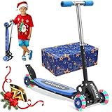 Patinete de 3 ruedas para niños de 3 a 7 años, ruedas