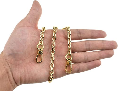 Miniatura 40 de HAHIYO Mini Pochette - Correa de cadena fina y ancha de 0.236 in para LV gruesa de 0.079 in para bolso, cartera, embrague, cómoda correa de metal