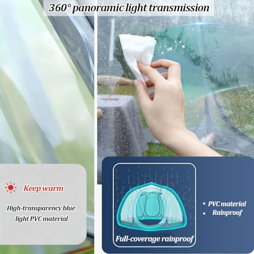 Pop Up Bubble Tent para 1 persona color gris miniatura 5