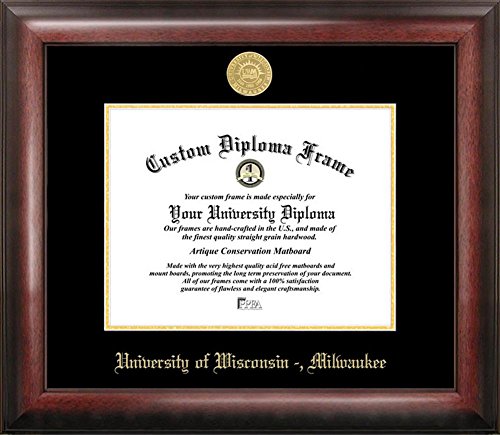 Campus Images University of Wisconsin, Milwaukee Gold Embossed Diploma Frame
