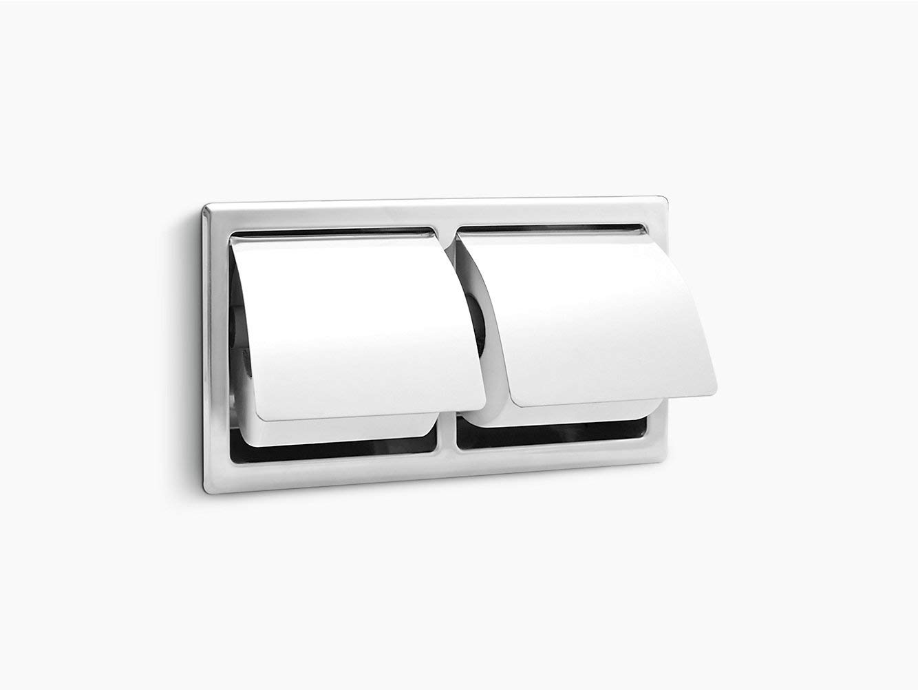 Kohler - 18396T-S Eolia Recessed Double Tissue Paper Holder (Chrome Finish)