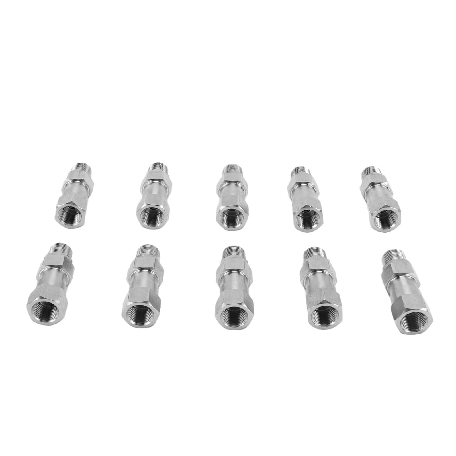 FTVOGUE Złączki do Węża Hydraulicznego 3/8 Cala, ze Stali Nierdzewnej, 2