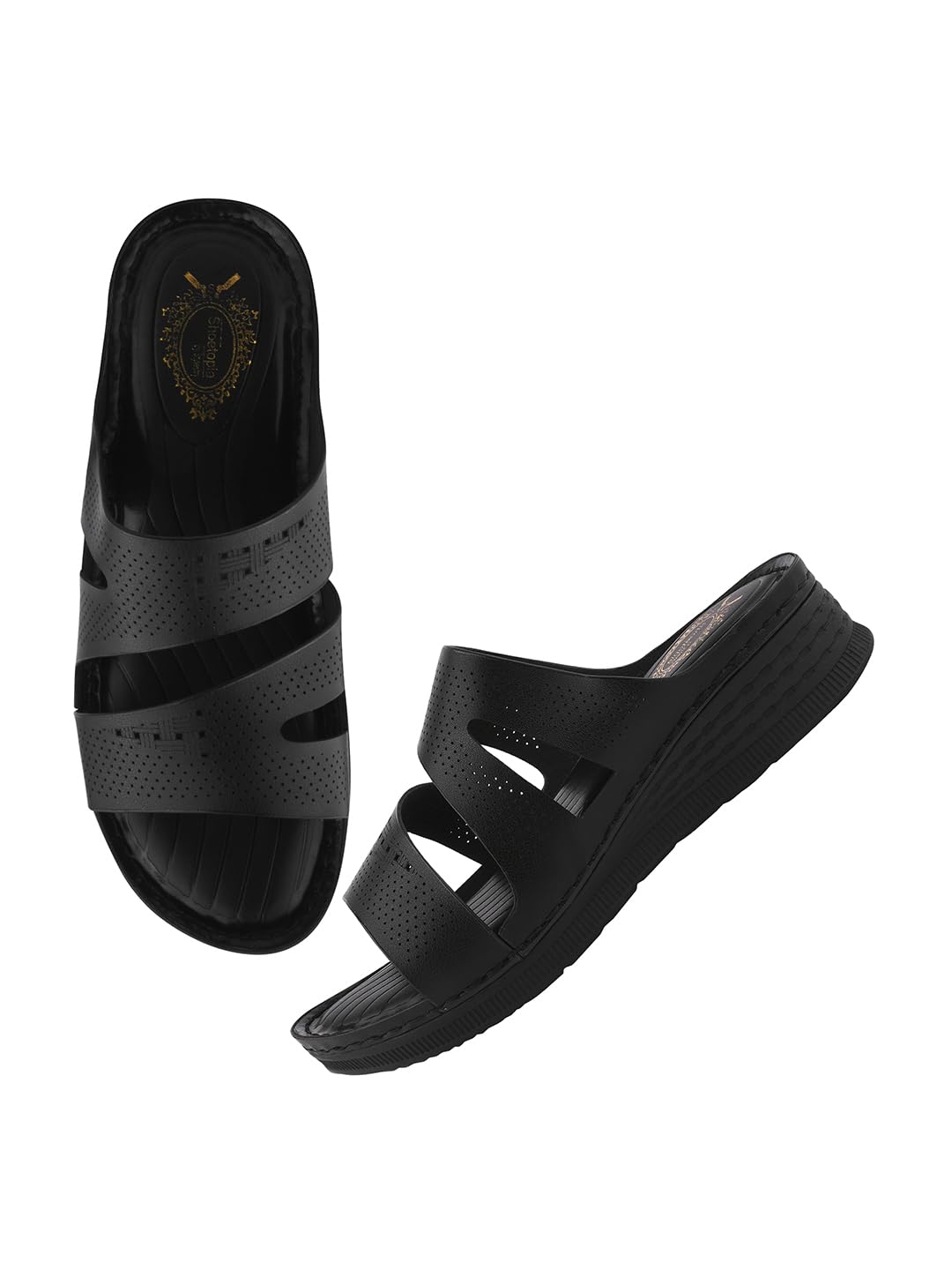 Shoetopia Comfortable Black Doctor Sole Heels For Women & Girls /EU38 (B0DFVGVHBC) Amazon Price History, Amazon Price Tracker