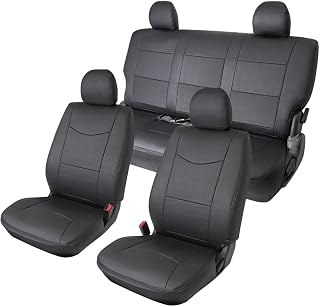TRISTAR'S [ハイエース 200系 スーパーGL 9型専用] フロント/セカンド用 シートカバー (パンチングレザー) | 令和8年2月～ 9型 S-GL 1列目 2列目 フロントシート リアシート 1台分セット 1910