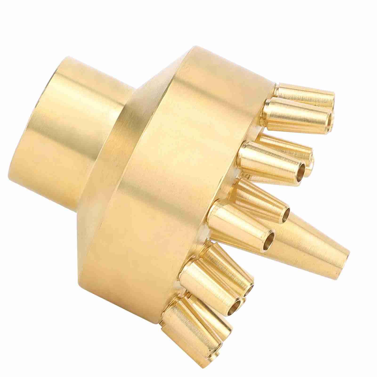 MultiFunction Fountain Spray Nozzle with Universal Female Thread 1 Inch - Copper Water Fountain Sprinkler for Garden and Landscape Use