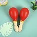 Maracas, Large Size 10 Inch, Rumba Shaker Rattle Hand Percussion Musical Instrument for Adults Kids, Red, Set of 2