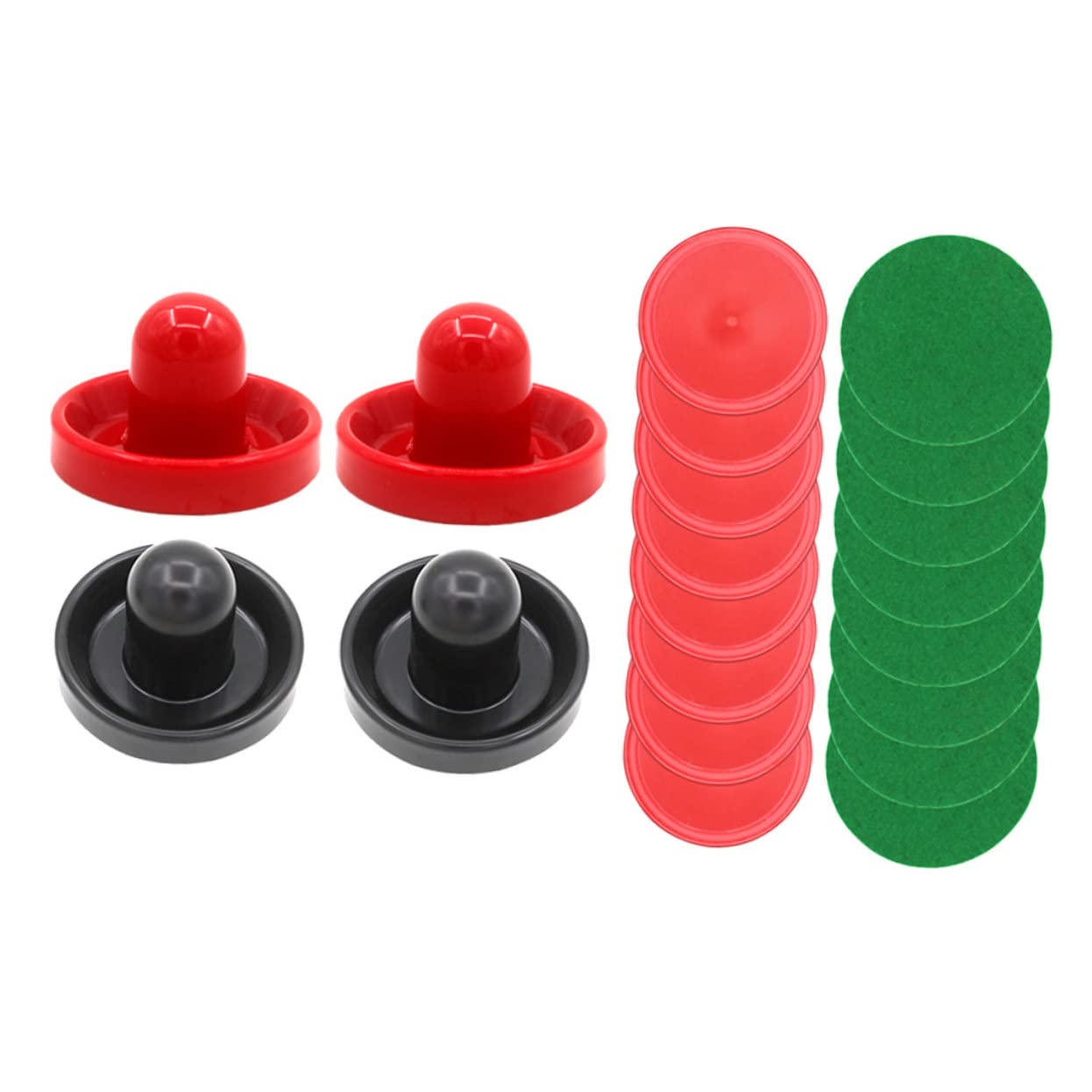 GAROZATION Indoor Hockey Game Set Plastic Air Hockey Paddles Accessories for Family Fun