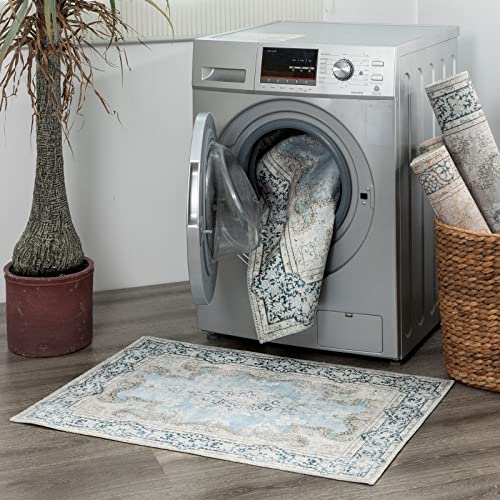 TALETA Teppich Wohnzimmer, Teppich waschbar rutschfest, Bunte Teppiche mit Muster für Wohnzimmer, Schlafzimmer, Vintage orientalischer Teppich Groß: 240 x 340 cm, rot